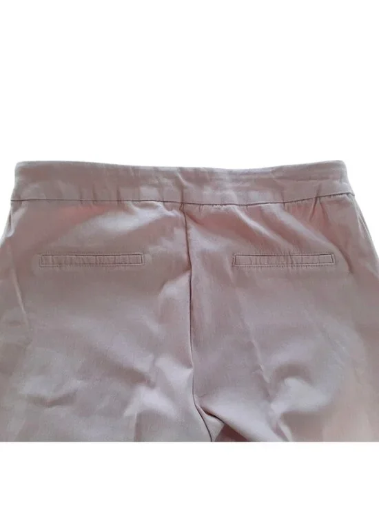 Valerie Stevens Womens Trouser Size 6 Pink Zippered Side Pockets Tapered - Picture 4 of 5
